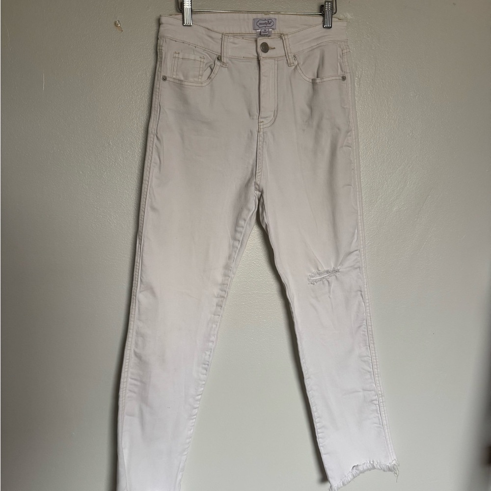 Mud Pie Women's Off-White Skinny Jeans